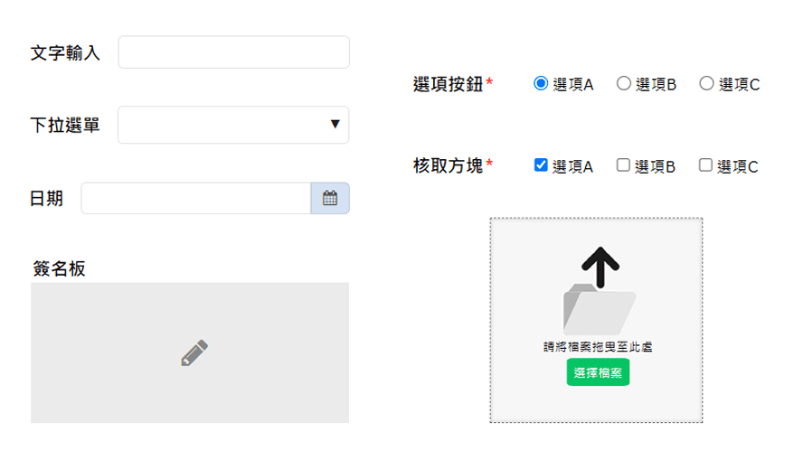 控制項類別