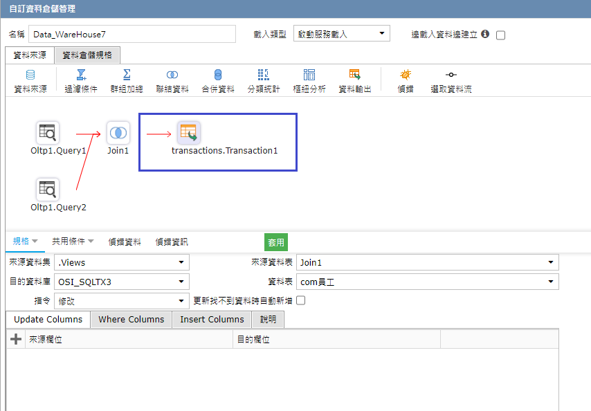 Transaction回寫資料庫設計便利